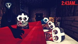 4 Idiots Have a Sleepover in VR Minecraft with Horror Mods