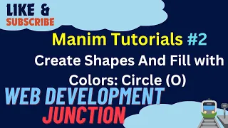 Manim Tutorial Drawing and Animating Circles with Python Code Learn Animation Basics