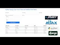 Python Django Ajax Insert Data and Validate Nick Name