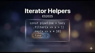 Stop Converting Iterators to Arrays Use Iterator Helpers ES2025