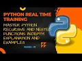 Master Python Recursive and Nested Functions In-Depth Explanation and Examples