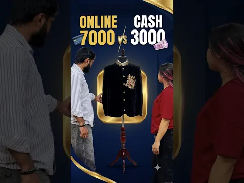 Online ₹7000… only ₹3000 in cash! 😱🔥! Golden Tree Garments