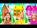 Download Lagu One Colored House Rich vs Broke vs Giga Rich | Crazy Challenge by BaRaDa
