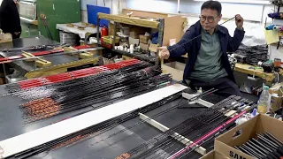 Download Process of Making Finest Carbon Fishing Rods. A Fishing Rod Factory in Korea. MP3