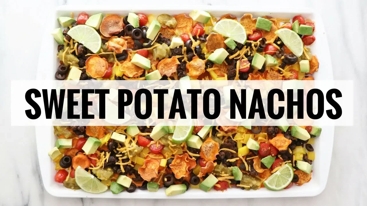 Loaded Sweet Potato Nachos   Gluten-Free, Vegan Healthy Recipe   HealthyGroceryGirl.com