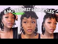 EASY LOC STYLES BEGINNER FRIENDLY SHORT STARTER LOCS NO RETWIST DREADLOCK