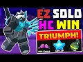 SOLO New Hardcore Triumph with Engineer Full Guide TDS Tower Defense Simulator