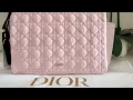 DIOR UNBOXING Macrocannage Canvas Bag Pale Pink Review What Fits