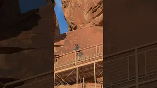 These rocks have stories to tell and Oakley came along to hear them too.