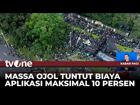 Ribuan Pengemudi Ojol Gelar Aksi Unjuk Rasa Menuntut Biaya Aplikasi hingga 10 Persen