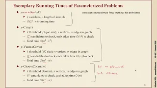 Advanced Algorithms Summer 2025 04-1 Fixed parameter tractability