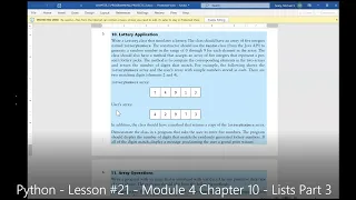 Python - Lesson