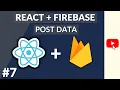 Posting Data to Firebase - React with Firebase 2022