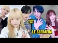 Download Lagu LE SSERAFIM and TXT Being Siblings