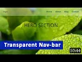 Glass navigation bar - part 1