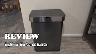 Review Simplehuman Voice Activated Trash Can 2020