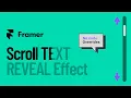 Easy Text Color Scroll Effect in Framer