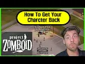 Project Zomboid How to Respawn