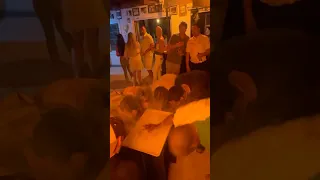 Getting a face full of it at Gusty’s  #prank #funny #haha