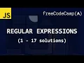 freeCodeCamp solutions - Regular Expressions 1
