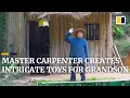 Download Lagu Chinese master carpenter Grandpa Amu creates intricate toys for his grandson