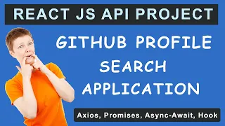 GITHUB PROFILE Search App in React JS React JS API Project for Beginners in Hindi in 2022