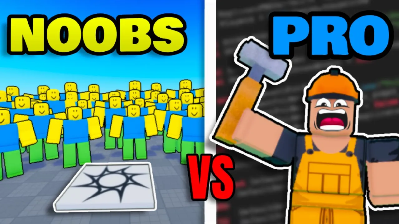 50 Noobs VS 1 Pro Developer Make a Roblox GAME: video thumbnail