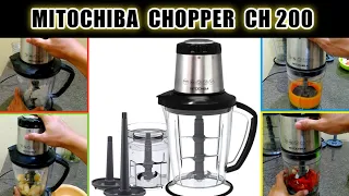 how to use mitochiba food chopper ch 200