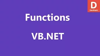 VB Net Function