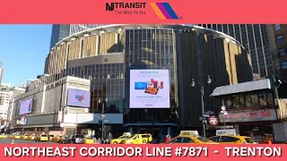 NJ Transit Train 7871 Northeast Corridor Line to Trenton Boarding Call Announcements at New York