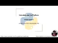 Introduction to Python Loops over dictionaries unpacking enumerate zip