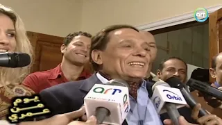 الزعيم عادل امام بيحكيلنا ليه مبيعملش لقاءات كتير ولقاء معه خلال تصويره فيلم التجربة الدنماركية 