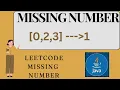 984 Java Interview Questions Missing Element in Series Java Program LeetCoding - Missing Number