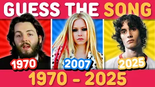 GUESS THE SONG FROM 1970 - 2025 One Song per Year Music Quiz