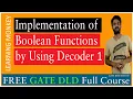 Implementation of Boolean Functions by Using Decoder 1 Lesson 107 Digital Electronics