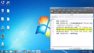 VBScript Excel Object Model