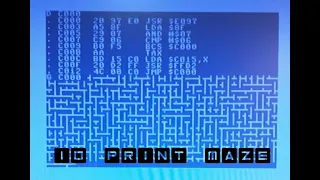 10 Print Maze in Assembly 21 bytes of fun Commodore 64