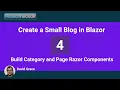 Create a Small Blog in Blazor - Part 4