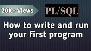 How to execute commands in Windows How to execute a pl sql program in SQL Plus