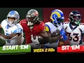 Start Em Sit Em RBs Week 2