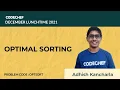 OPTSORT OPTIMAL SORTING December Lunchtime 2021 Problem Solutions CodeChef