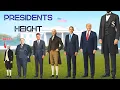 USA Presidents Height Comparison