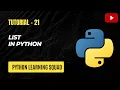 List in Python Part - 1 Python List in Hindi