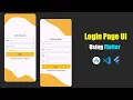 Flutter Tutorial For Beginners Login Screen UI With Code Basic To Advance Flutter Course