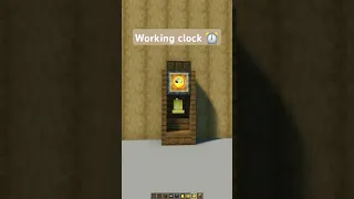 simple working clock tutorial in Minecraft