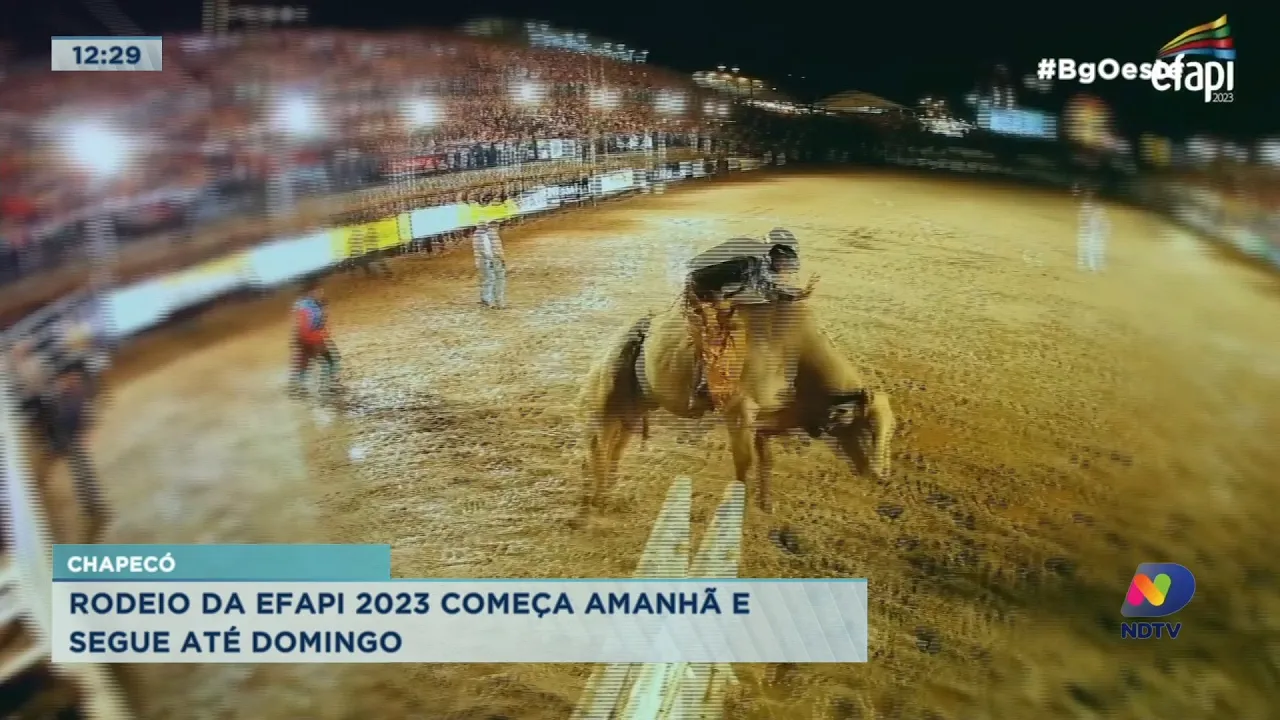Rodeio da Efapi 2023 começa amanhã e segue até domingo