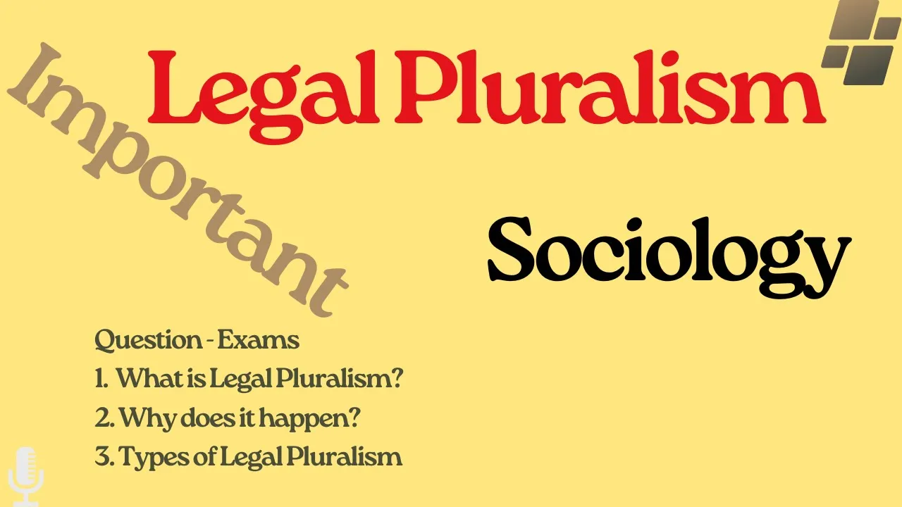 4.4 Legal Pluralism | Sociology | SY BA LLB | Semester 3