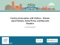Factory Automation with Python Stories about Robots Serial Ports and Barcode Readers