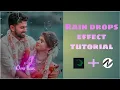How to make Rain drops effect with glowing text alight motion alight motion Node tutorial