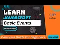 JavaScript Events Tutorial in Hindi Urdu